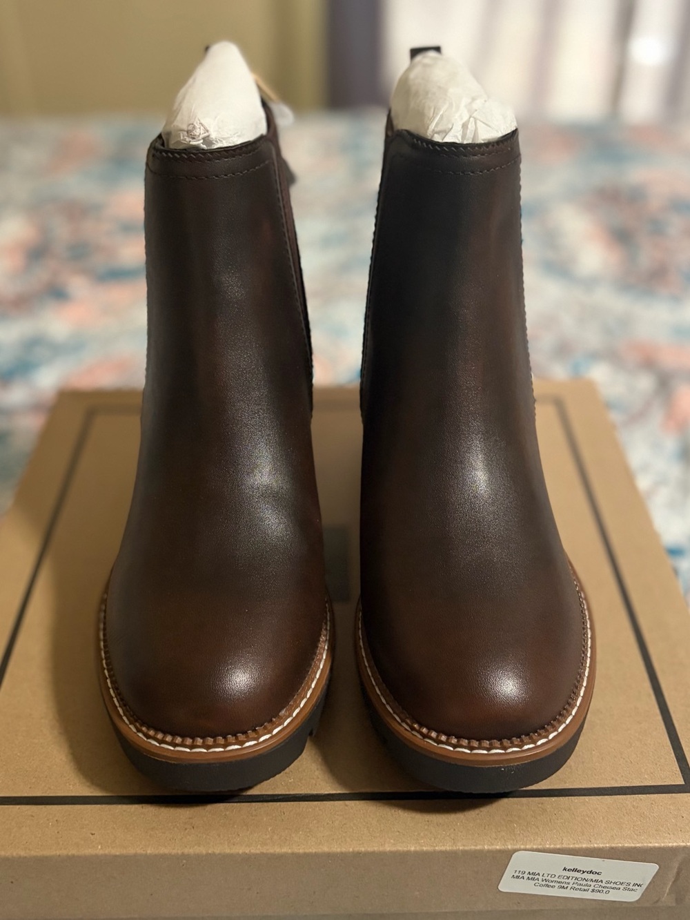 MIA Women's Brown Chelsea Ankle Boots